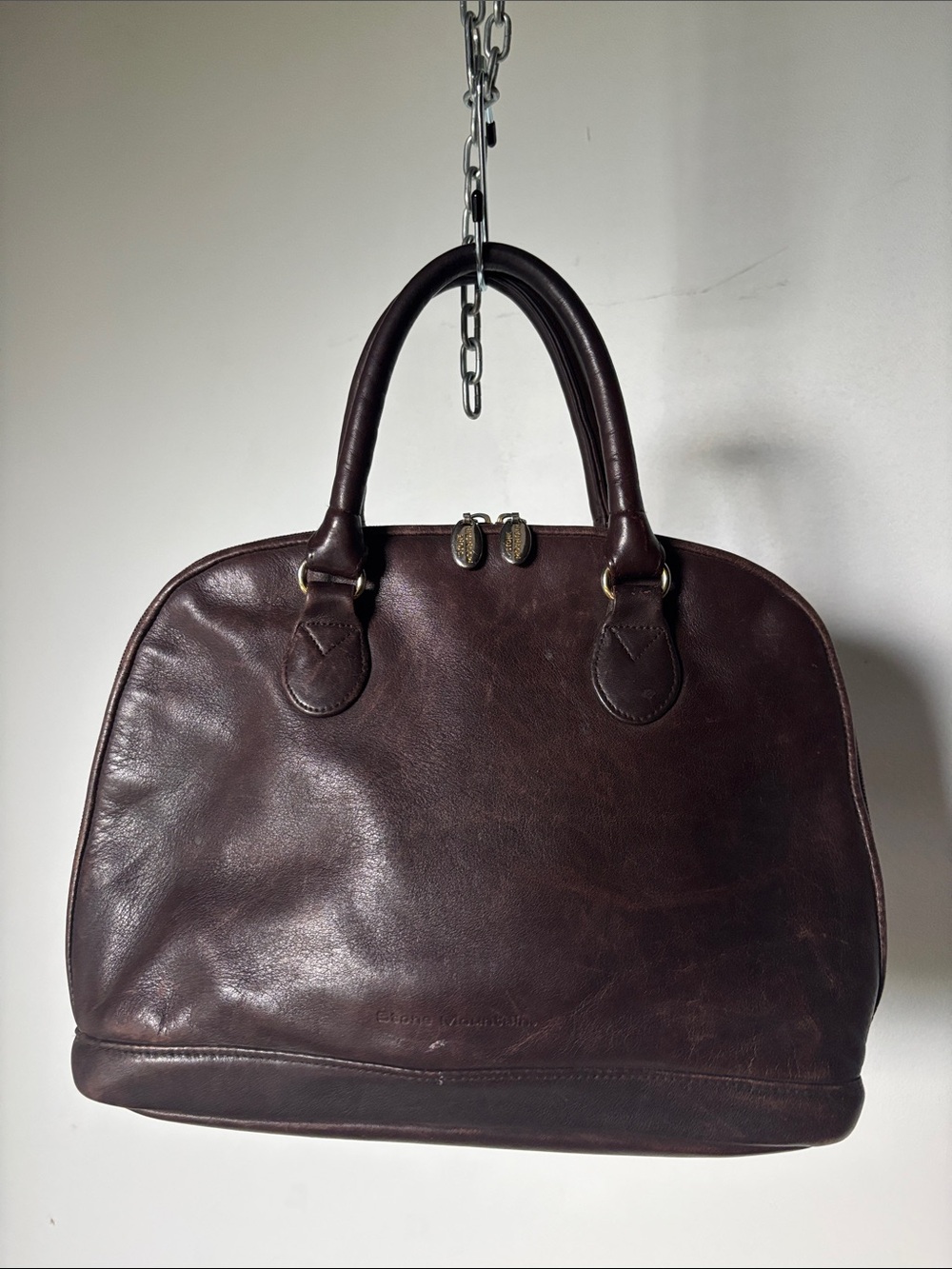 Stone Mountain Accessories Chocolate Brown Leather Satchel